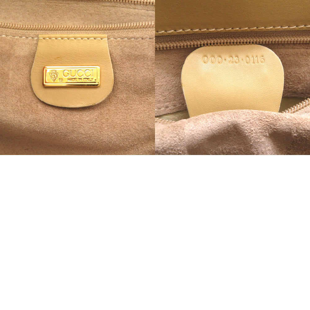 GUCCI Handbag 000 23 0116 Bamboo beige Women Used