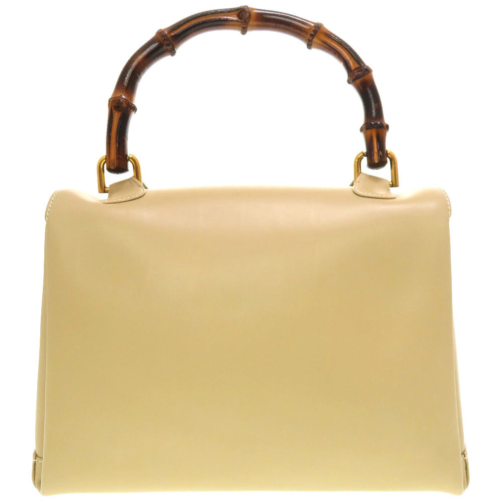 GUCCI Handbag 000 23 0116 Bamboo beige Women Used