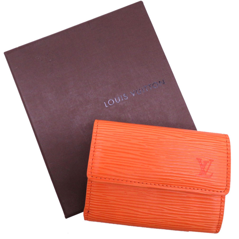 LOUIS VUITTON Coin case M6330H Epi Leather Mandarin Epi Ludlow Women Used