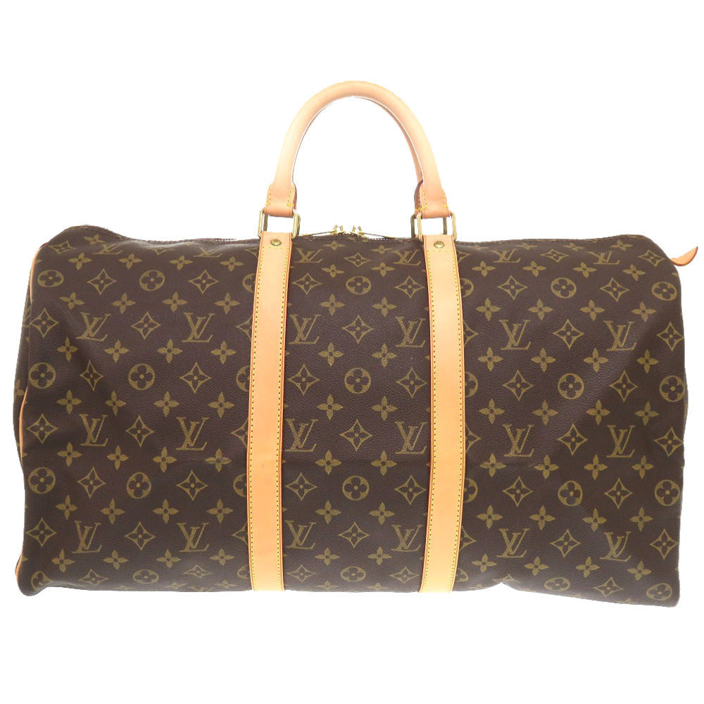 LOUIS VUITTON Boston Duffel bag M41426 Monogram canvas Brown Monogram Keepall 50