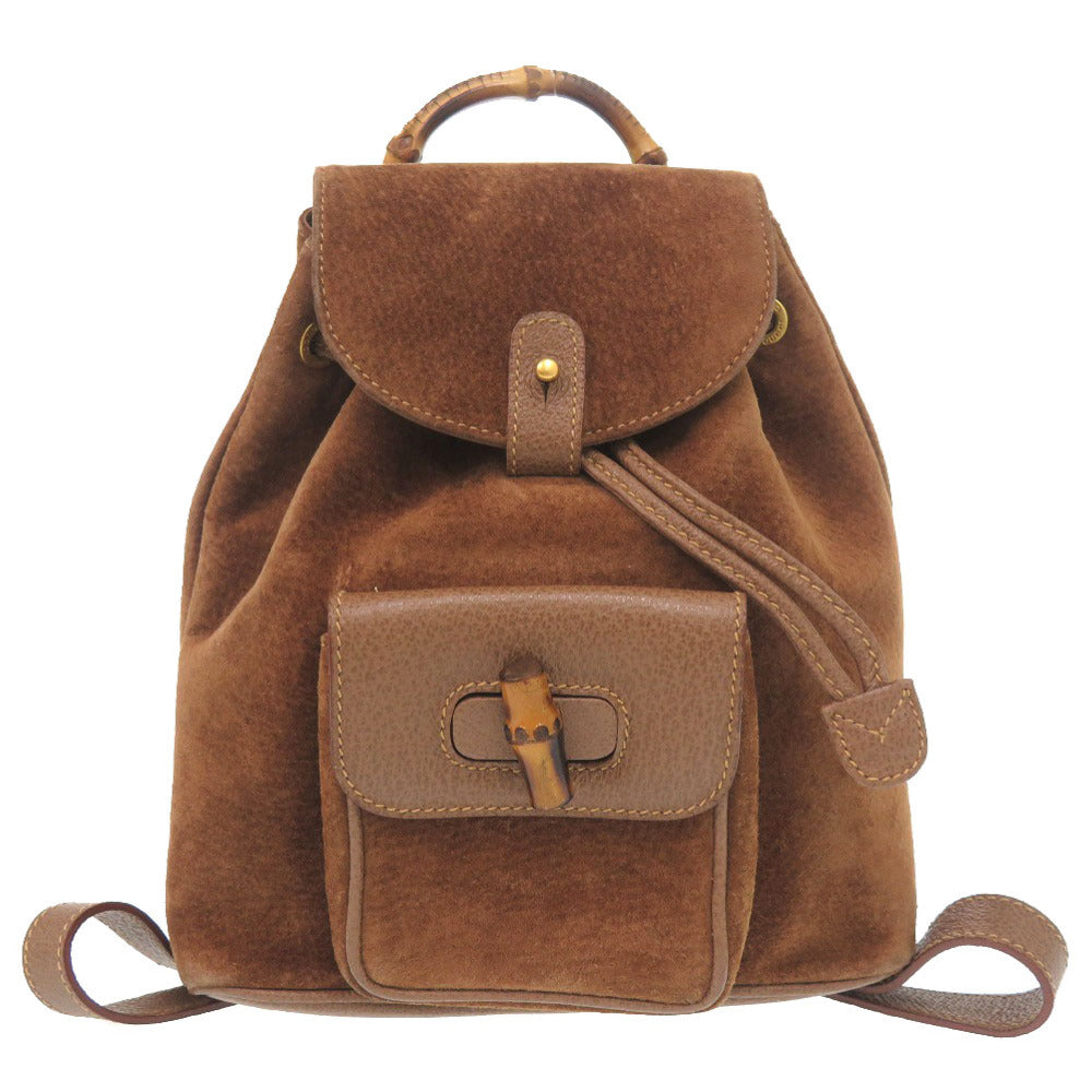 GUCCI Backpack 003 2034 0030 Bamboo, Suede Brown