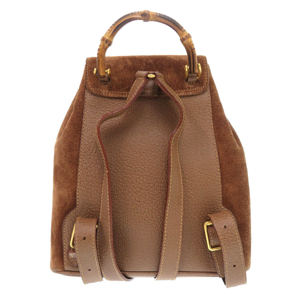 GUCCI Backpack 003 2034 0030 Bamboo, Suede Brown