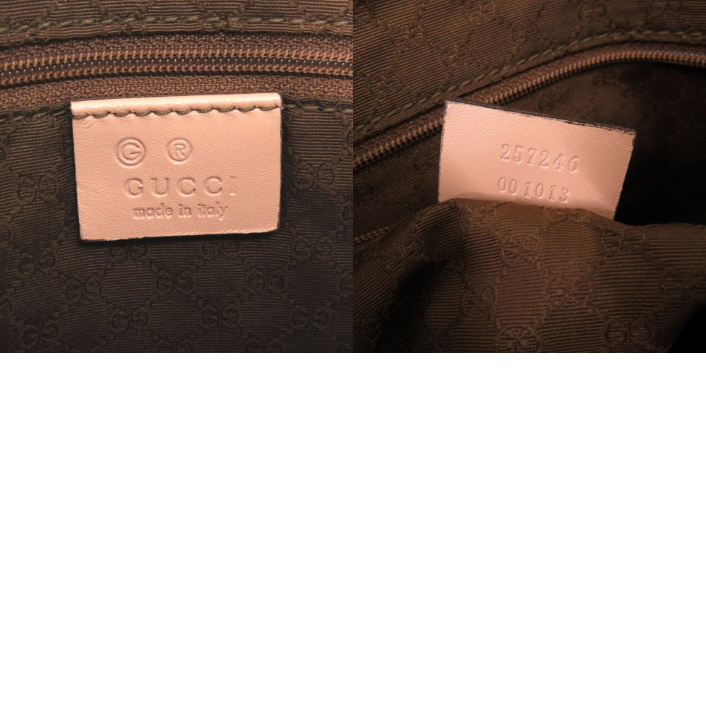 GUCCI Shoulder Bag 257246 GG canvas pink