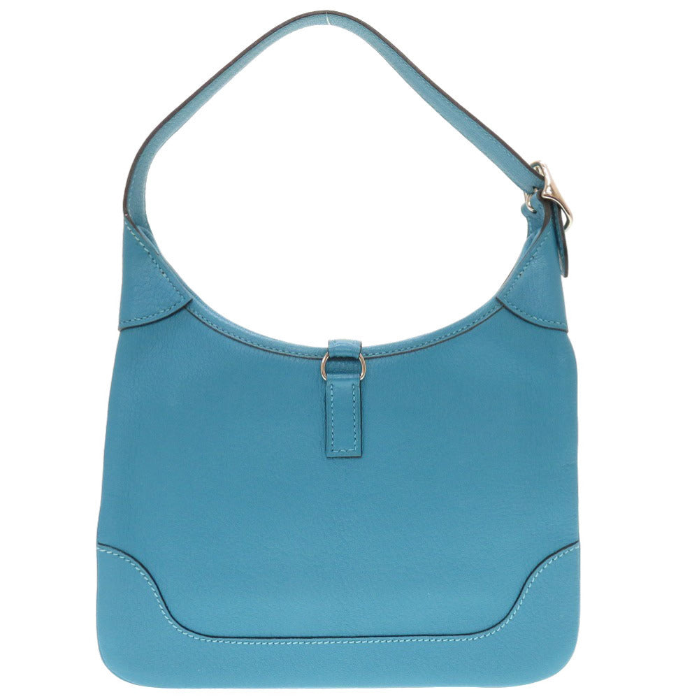 HERMES Shoulder Bag Shave Turquoise Trim 24 Women Used