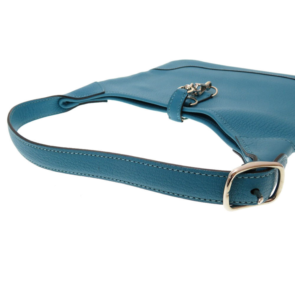HERMES Shoulder Bag Shave Turquoise Trim 24 Women Used