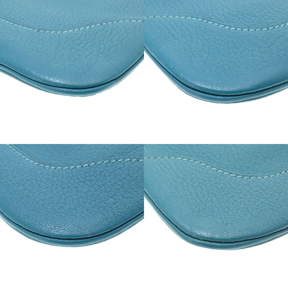 HERMES Shoulder Bag Shave Turquoise Trim 24 Women Used