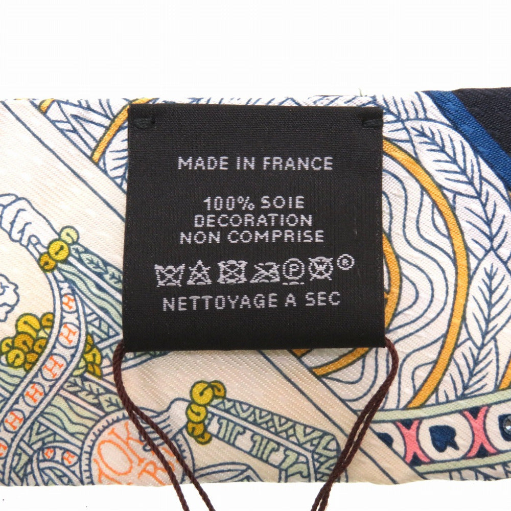 HERMES scarf silk black Twilly Queen of Hearts DAME DE COEUR