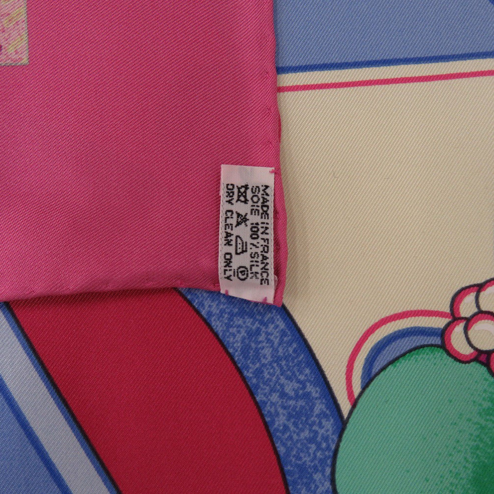 HERMES scarf silk pink Carre90 TIBET 2 Tibet 2 Women Used