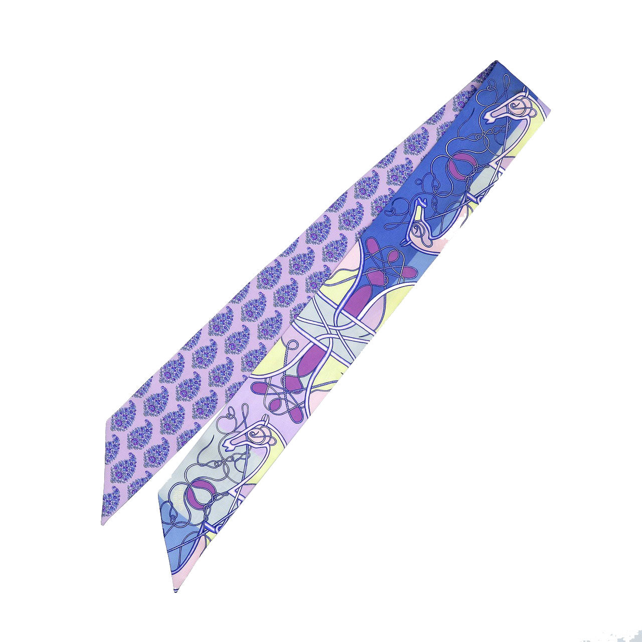 HERMES scarf silk purple Twilly