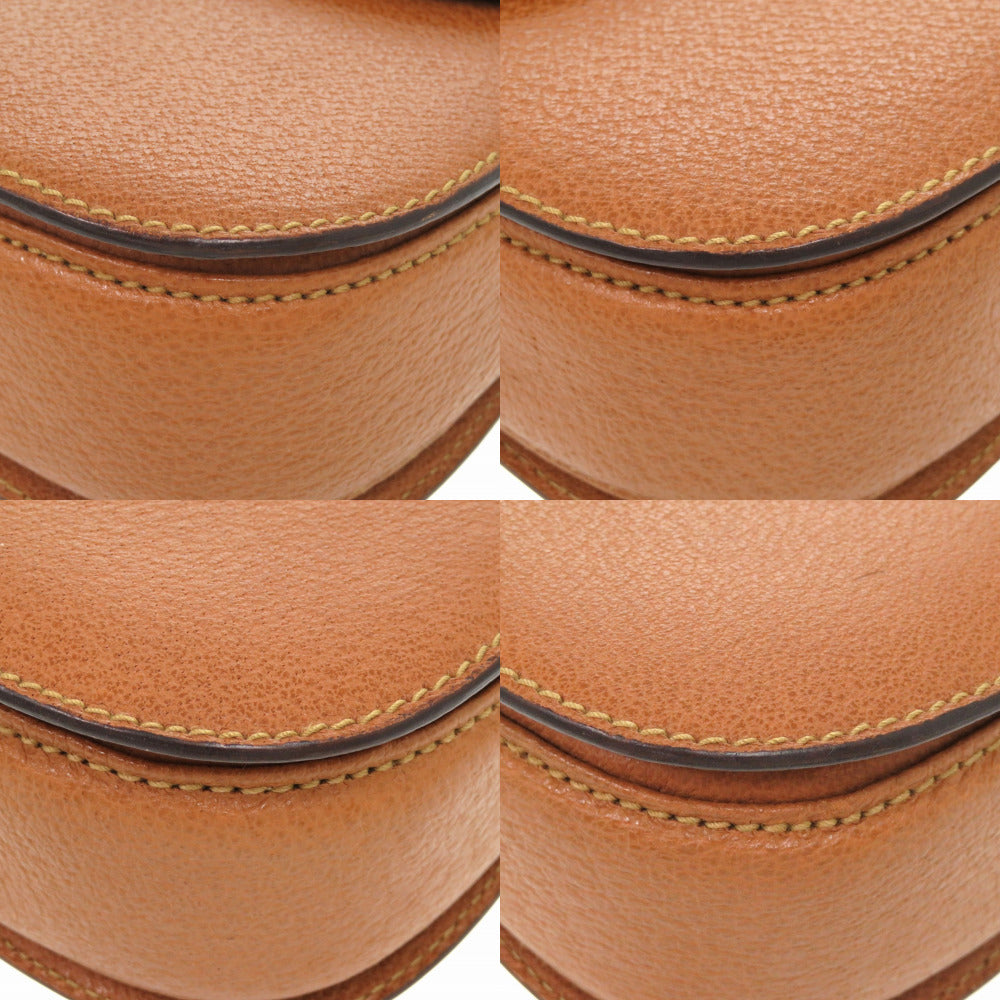 GUCCI Handbag 000 2046 0188 Bamboo Brown 2WAY Women Used