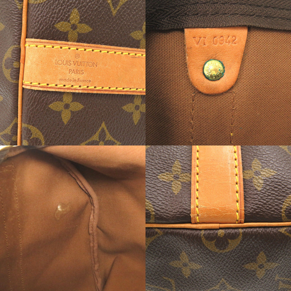 LOUIS VUITTON Boston Duffel bag M41414 Monogram canvas Brown Monogram Keepall bandouliere55