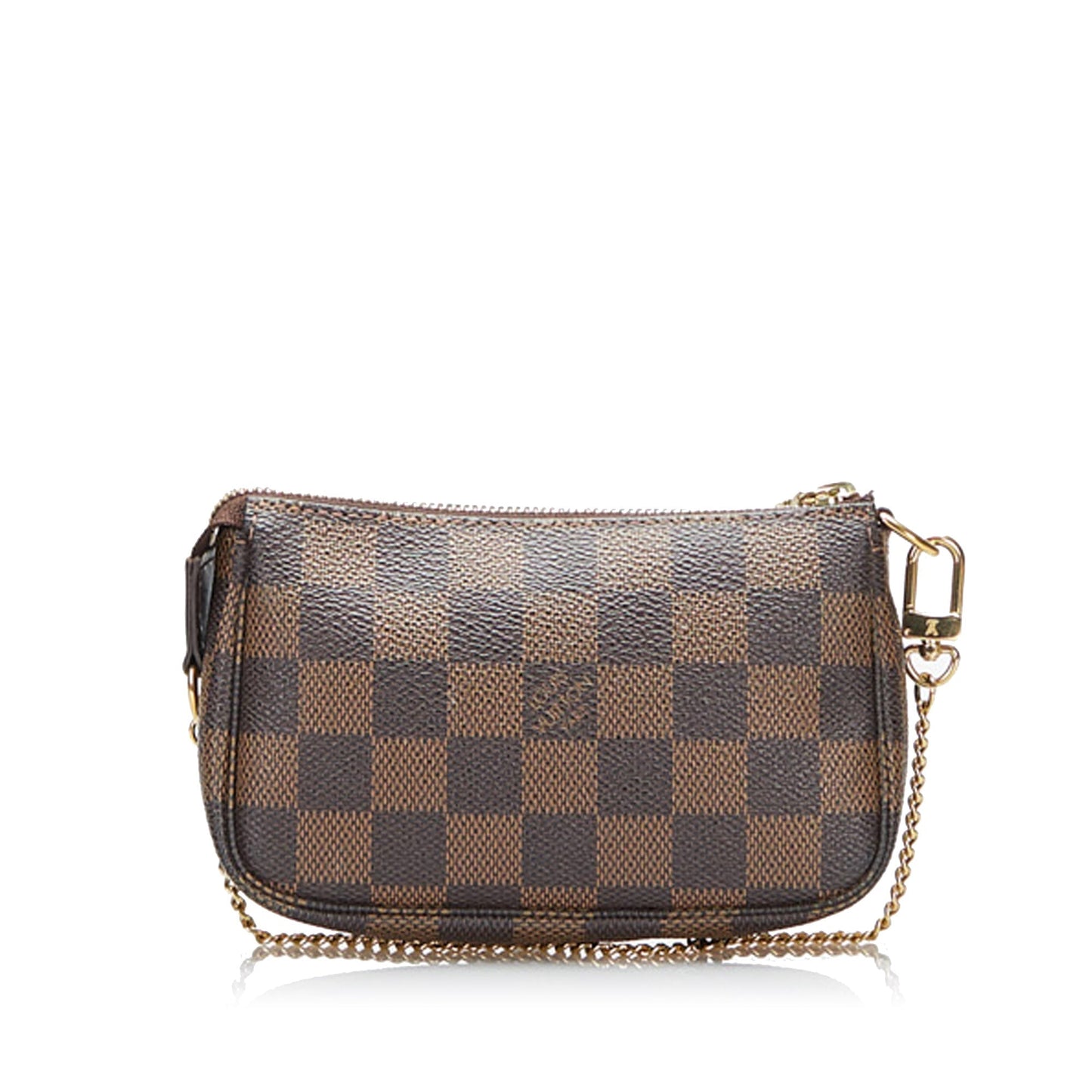 LOUIS VUITTON Damier Ebene Mini Pochette Accessoires Brown