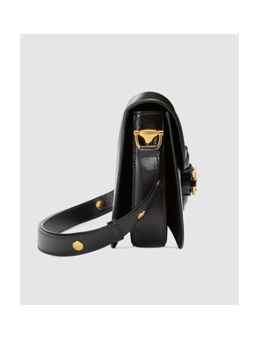 Gucci Black Horsebit 1955 Series Small Shoulder Bag