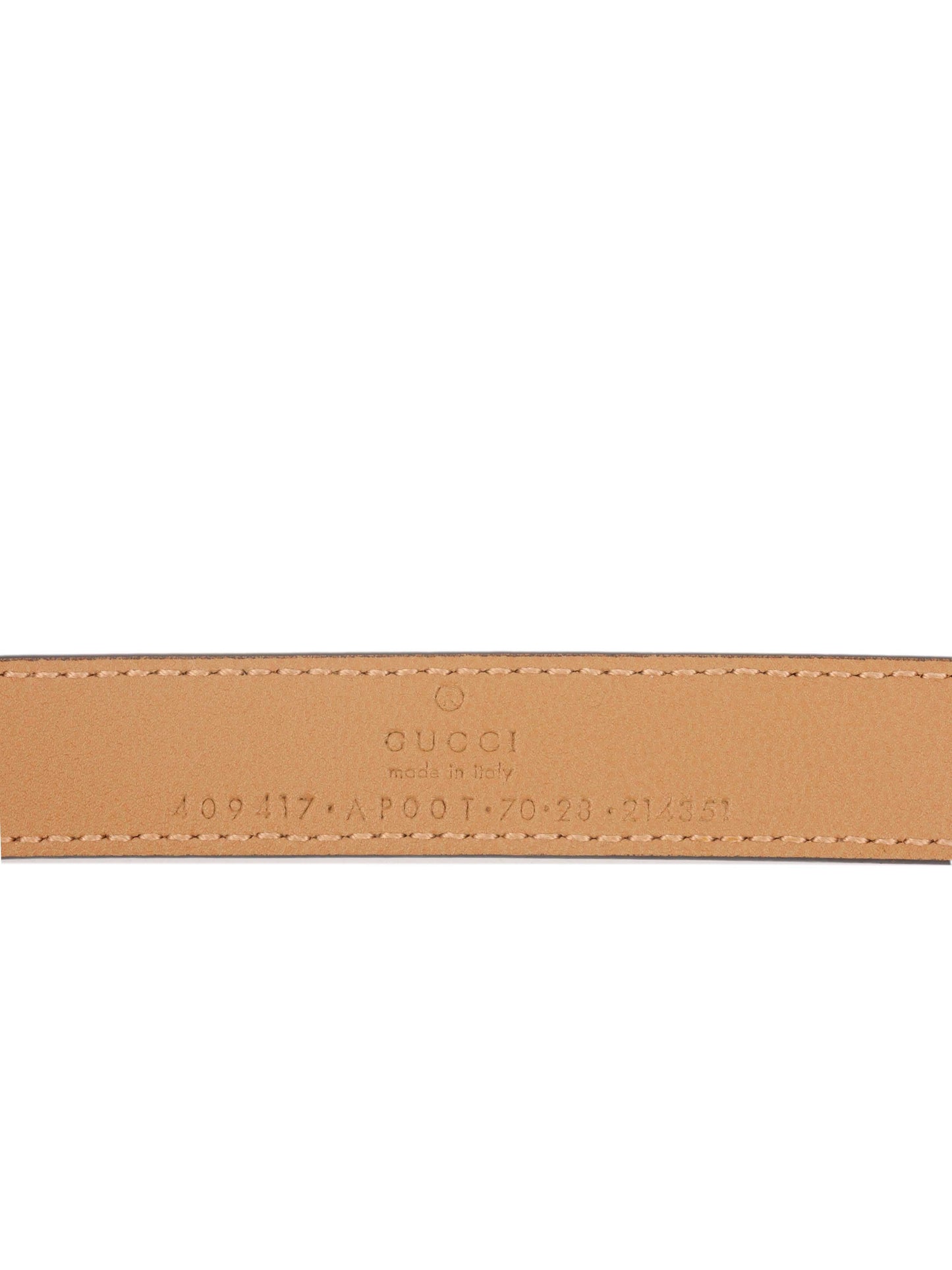 Gucci Brown GG Marmont Thin Belt.