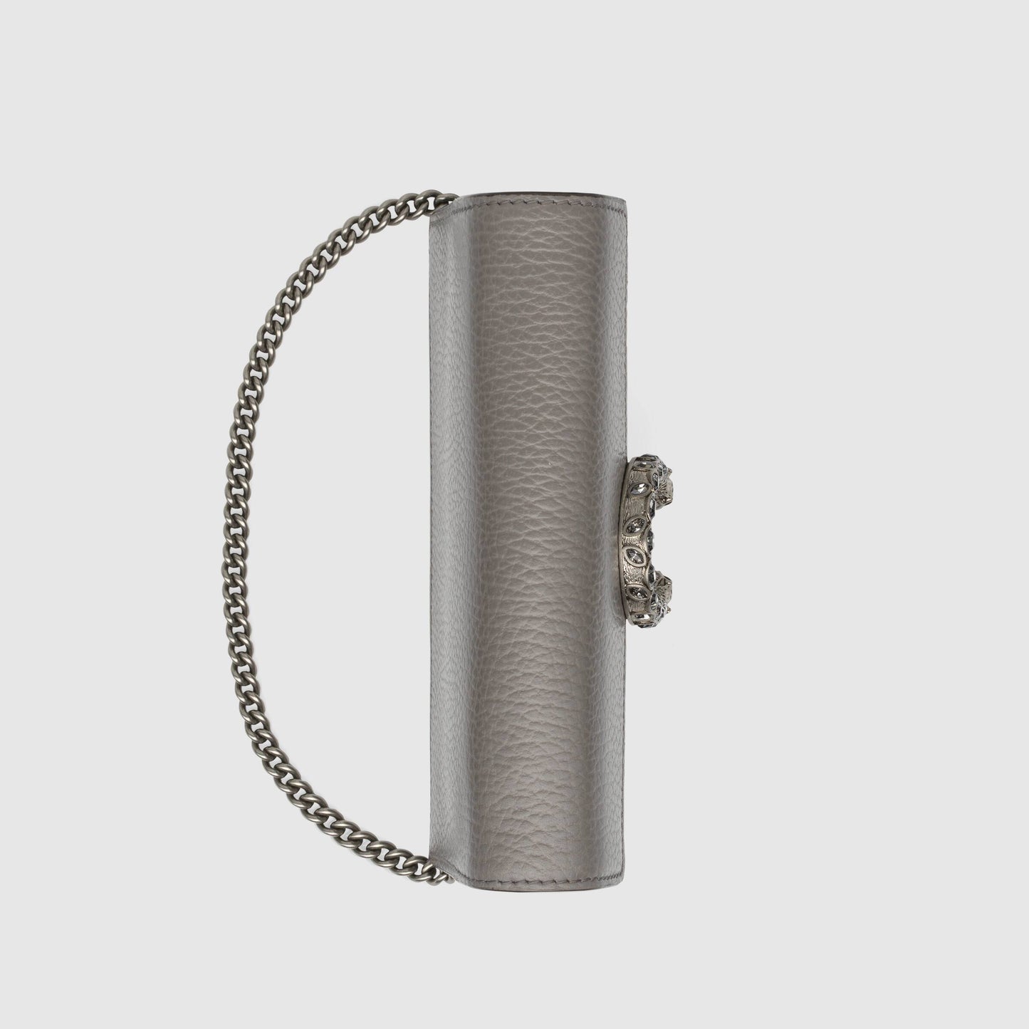 Gucci Dionysus Leather Super Mini Bag Grey