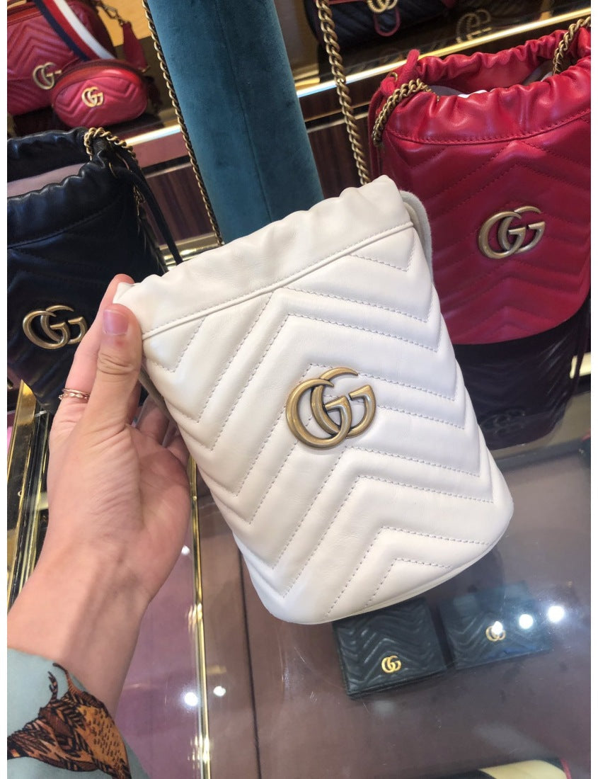 Gucci GG Marmont Collection Mini Bucket Bag