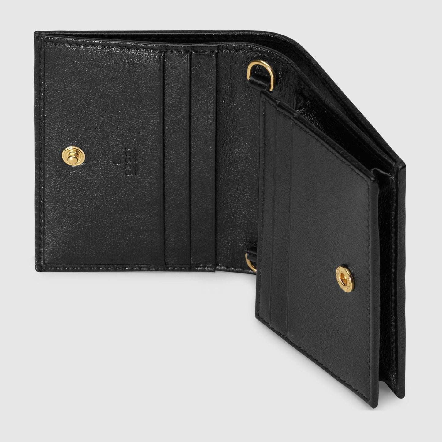 Gucci Rajah Chain  Case Wallet Black