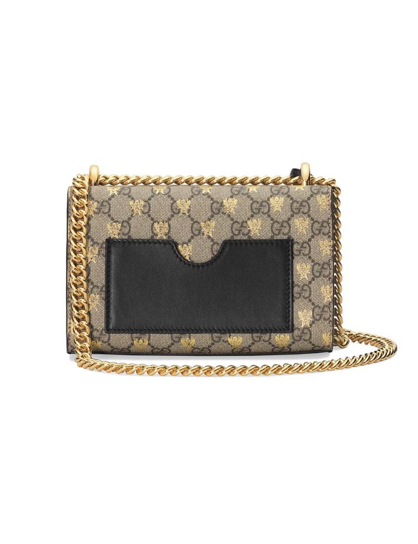 Gucci Padlock Series Small GG Honey Bee Shoulder Bag