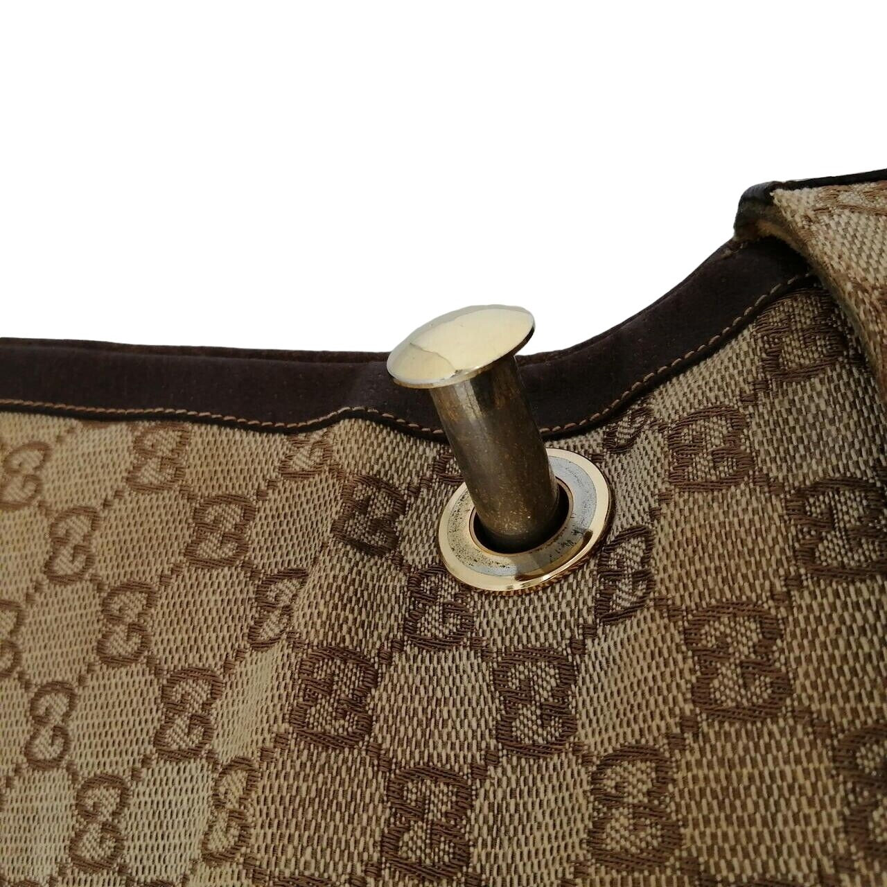 Gucci brown Guccissima print Blondie saddle bag