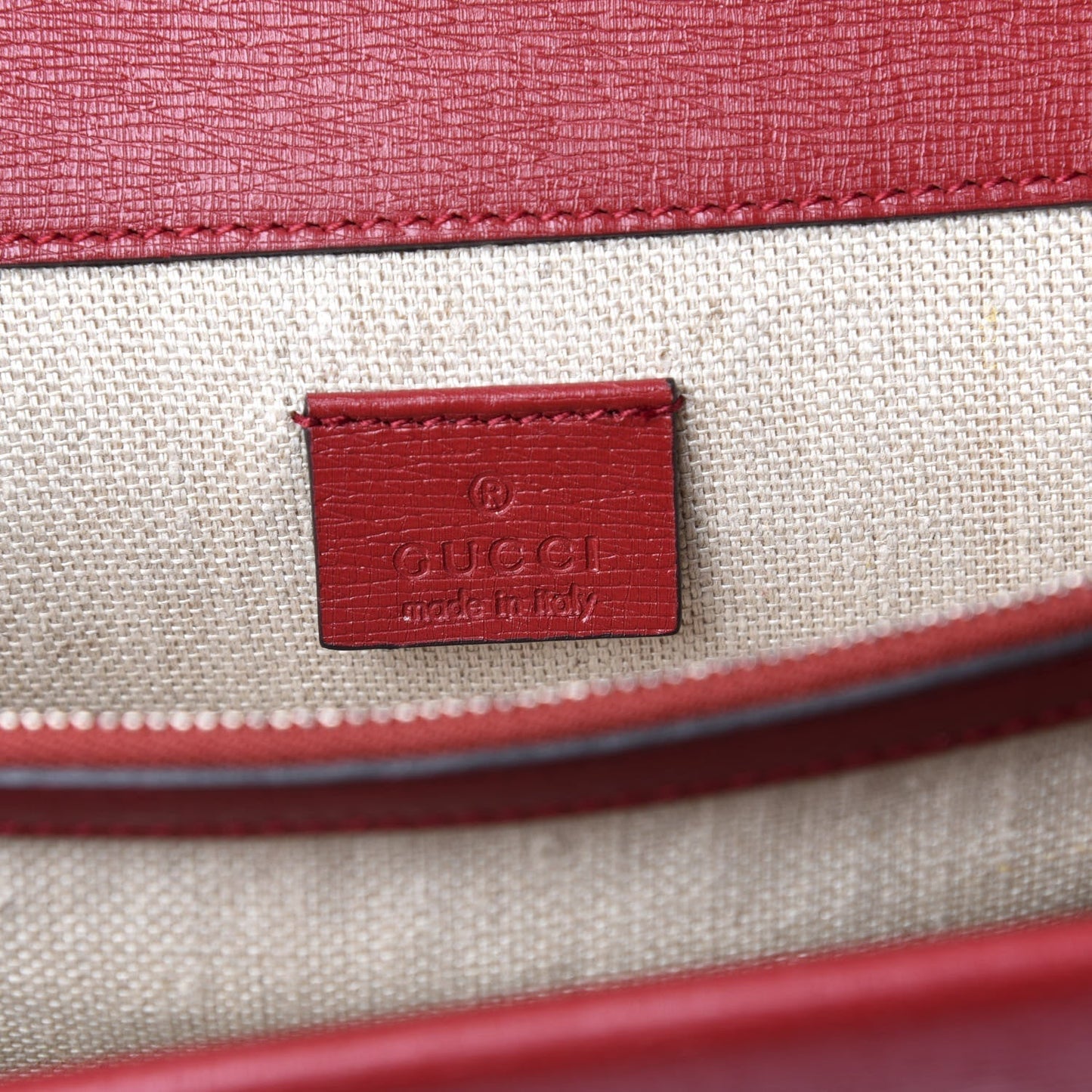 Gucci Small Dionysus Blooms Leather Shoulder Bag in Red