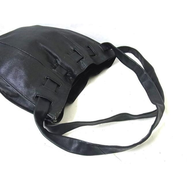 Gucci vintage Tom Ford black snakeskin leather drawstring top bucket bag