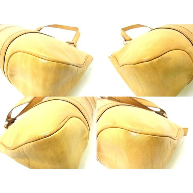 Gucci Vintage Satchelsdesigner Purses Buttery Camel With Brass Hardware Leather Satchel