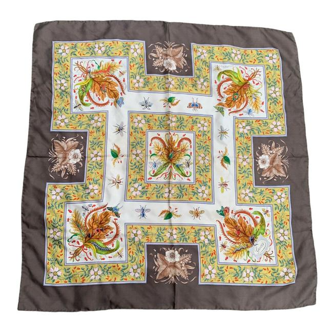 Gucci Colorful Butterfly Print Extra Large Silk Scarf