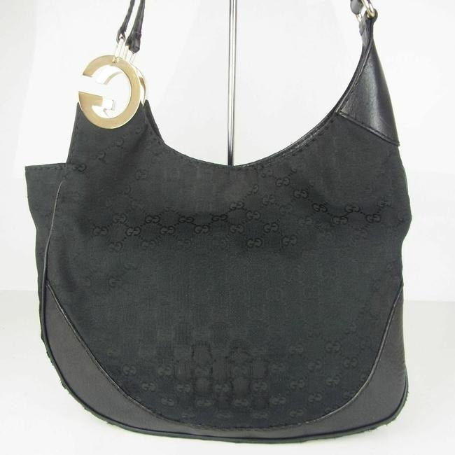Gucci Black Guccissima Print 'Charlotte' XL Tote