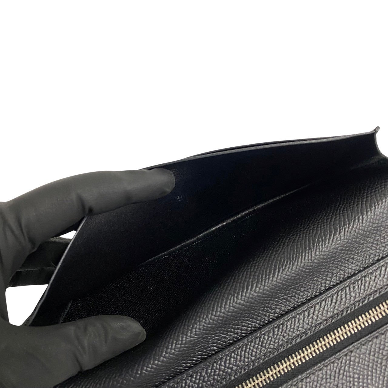 HERMES Long Wallet Purse Epsom black Beansufla