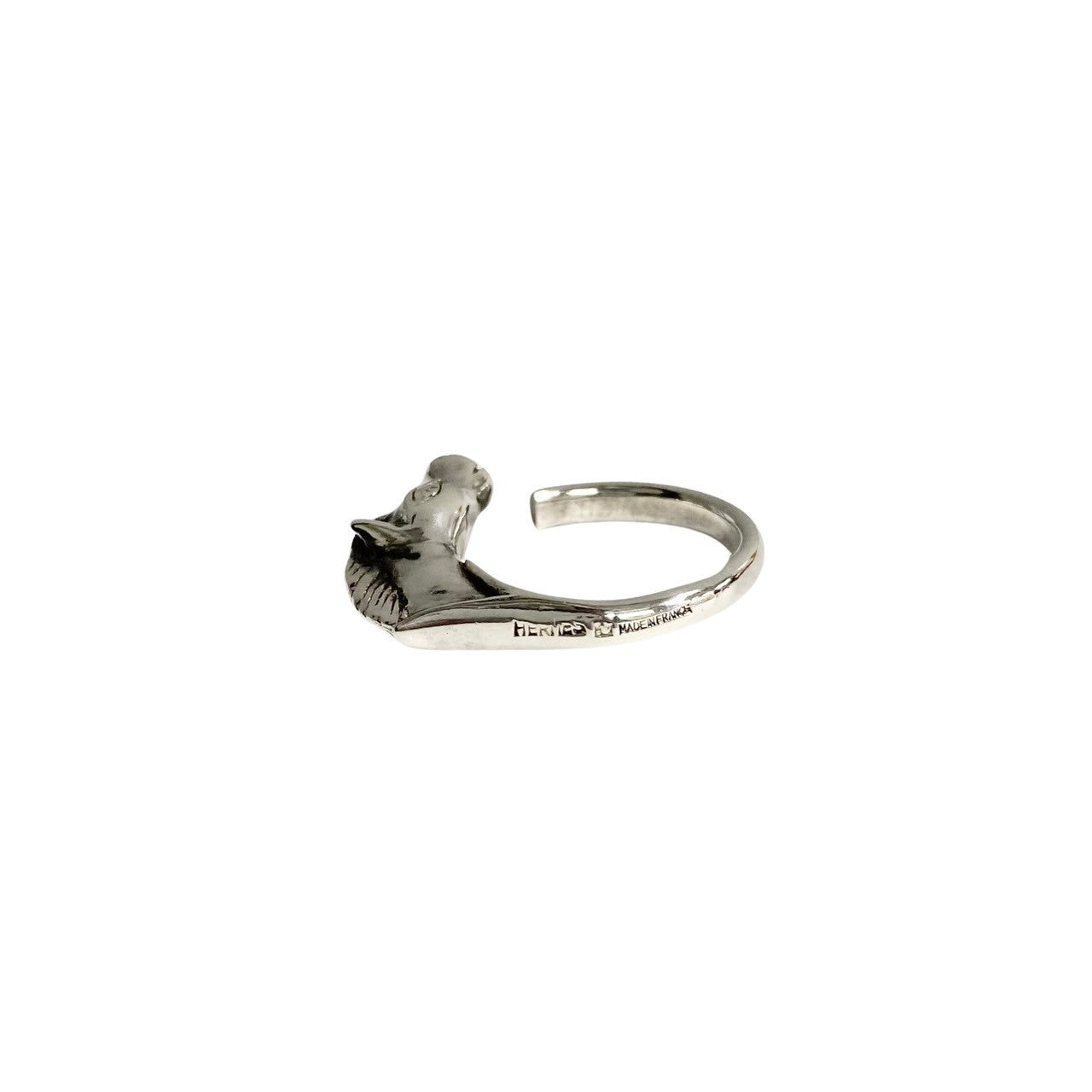 HERMES Ring Silver925 Silver Cheval Horse Ring