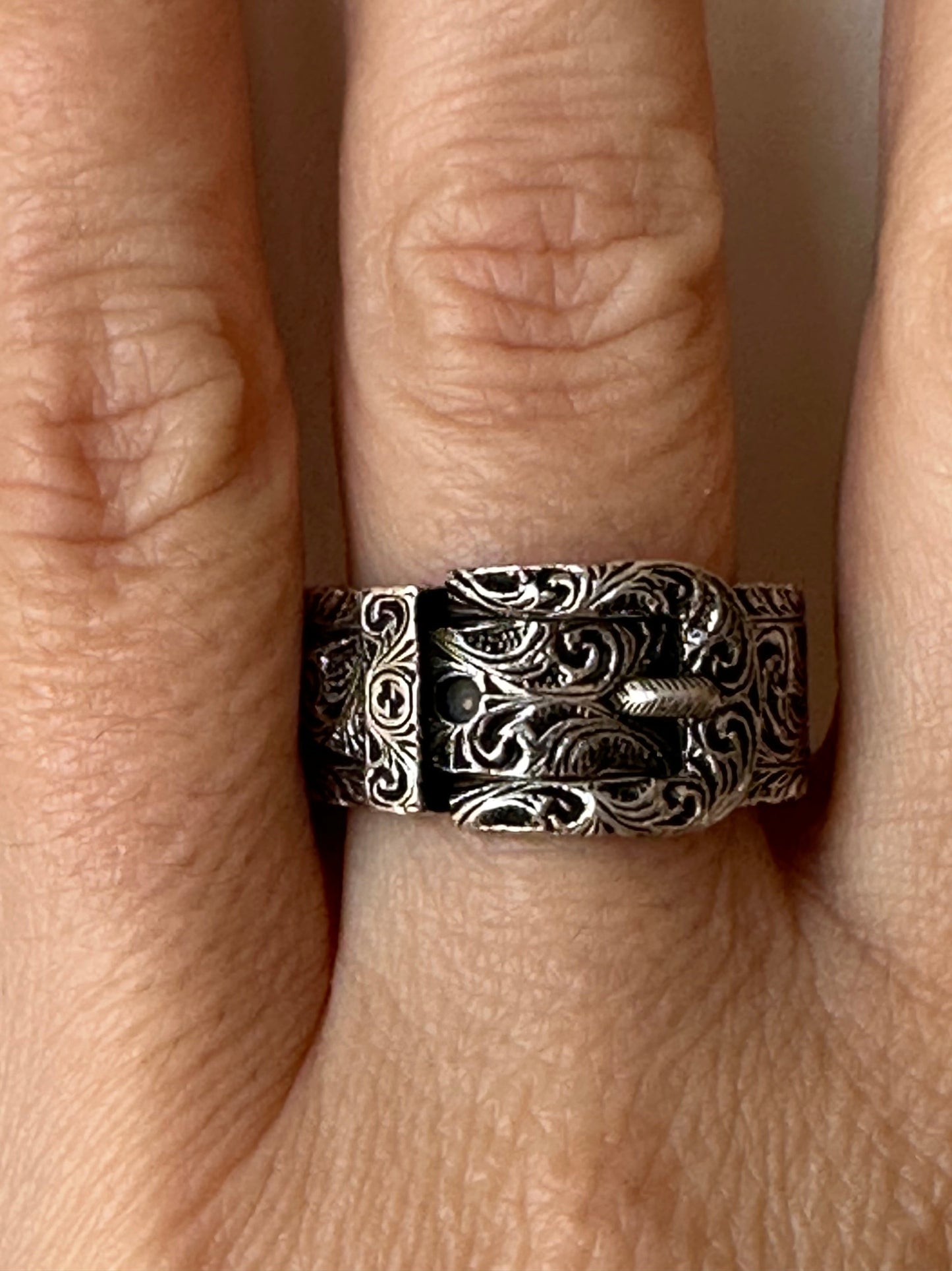 Gucci Metallic Garden Silver Ring in Sterling Silver 925