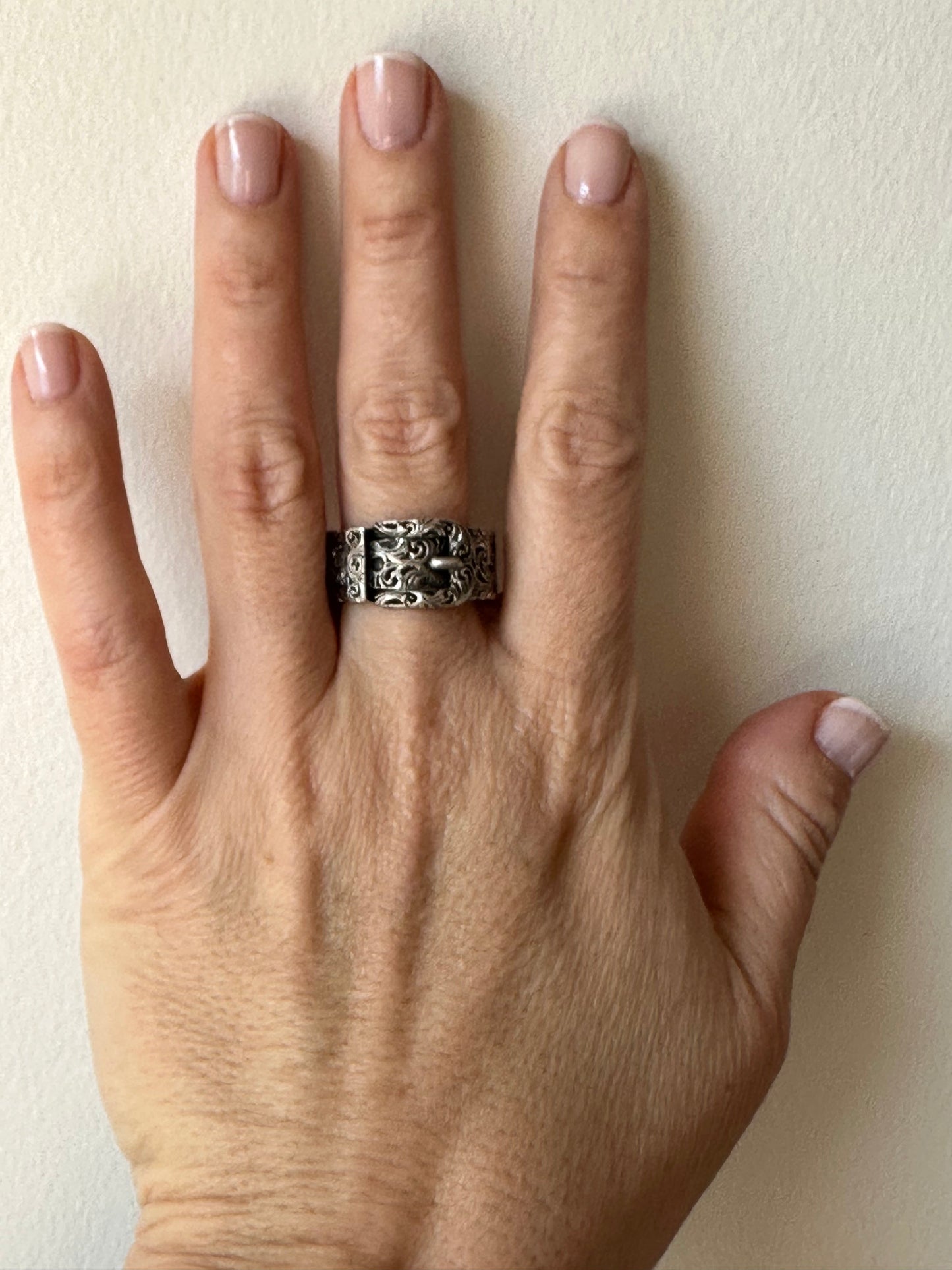 Gucci Metallic Garden Silver Ring in Sterling Silver 925