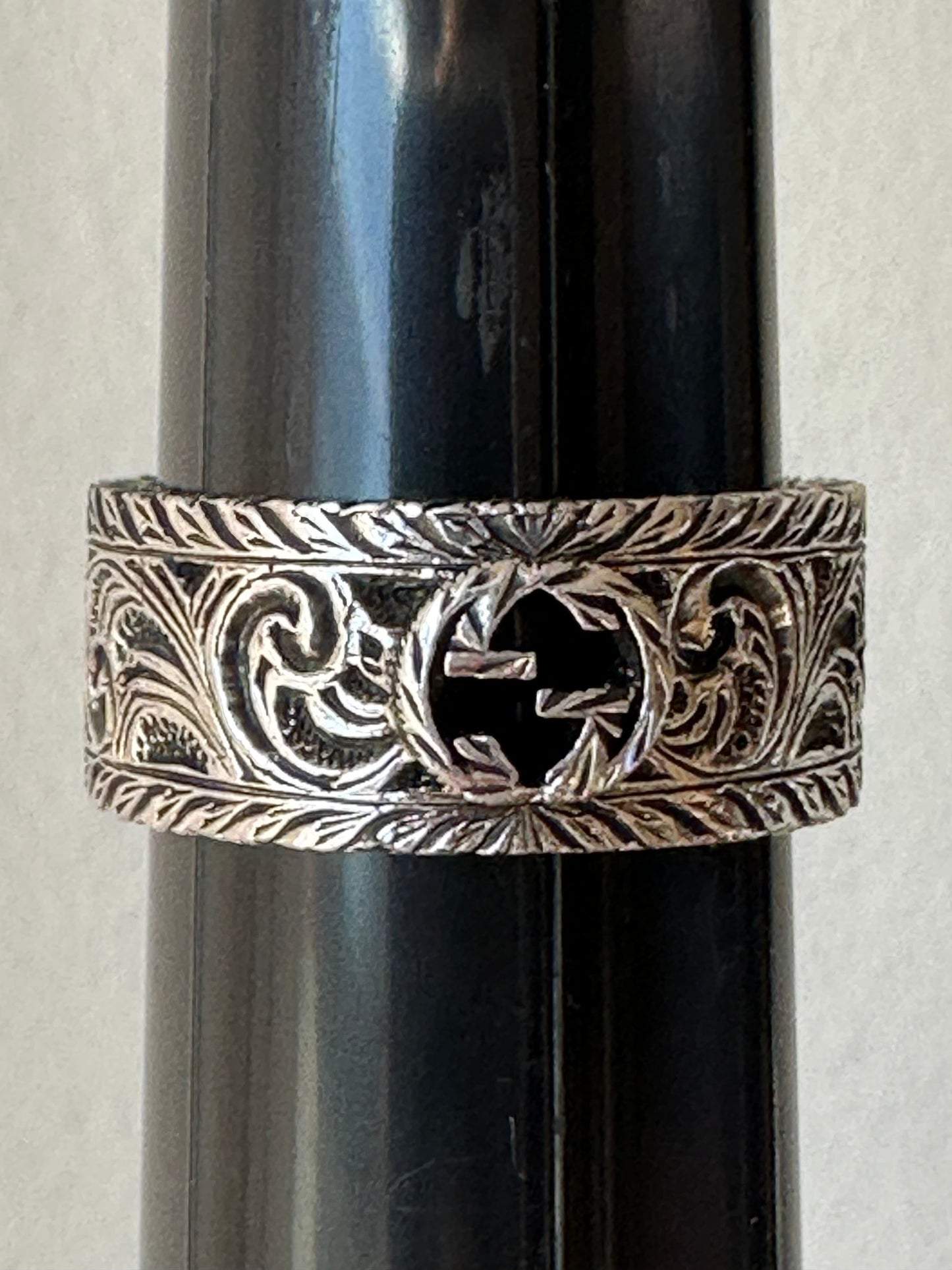 Gucci Metallic Garden Silver Ring in Sterling Silver 925