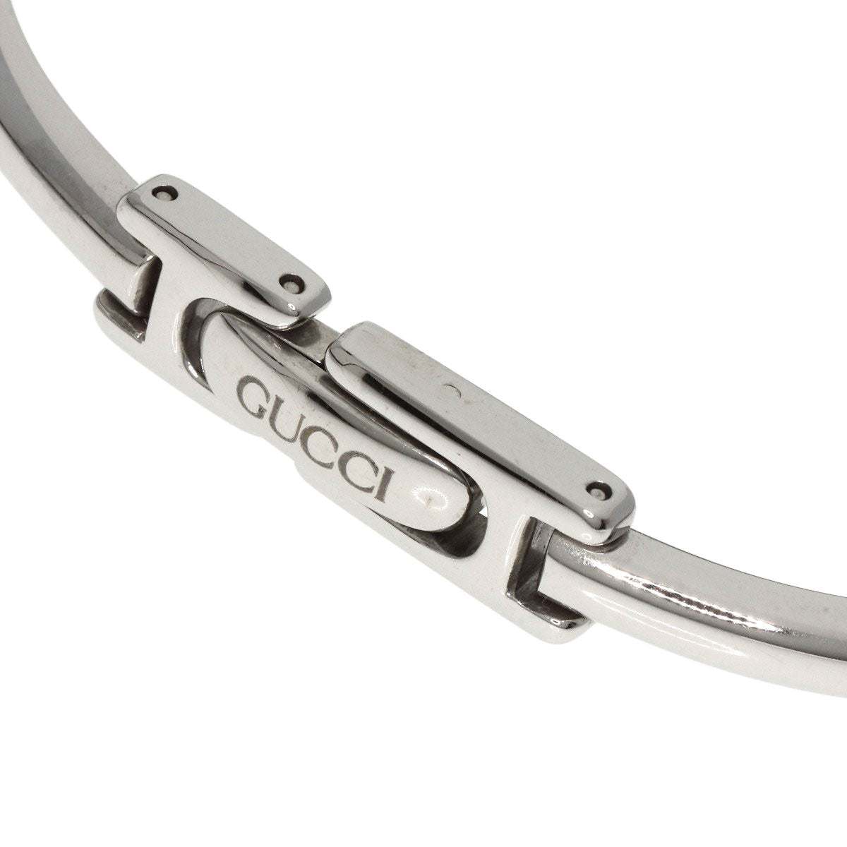 GUCCI Watches Quartz 1900L Stainless Steel Silver Square face black dial