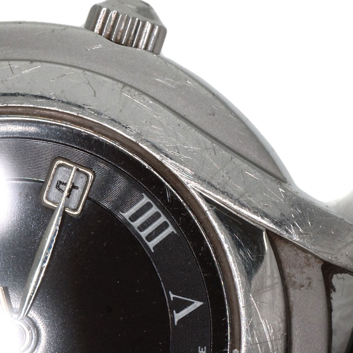 GUCCI Watches Quartz 5500L Stainless Steel Silver Round face black dial