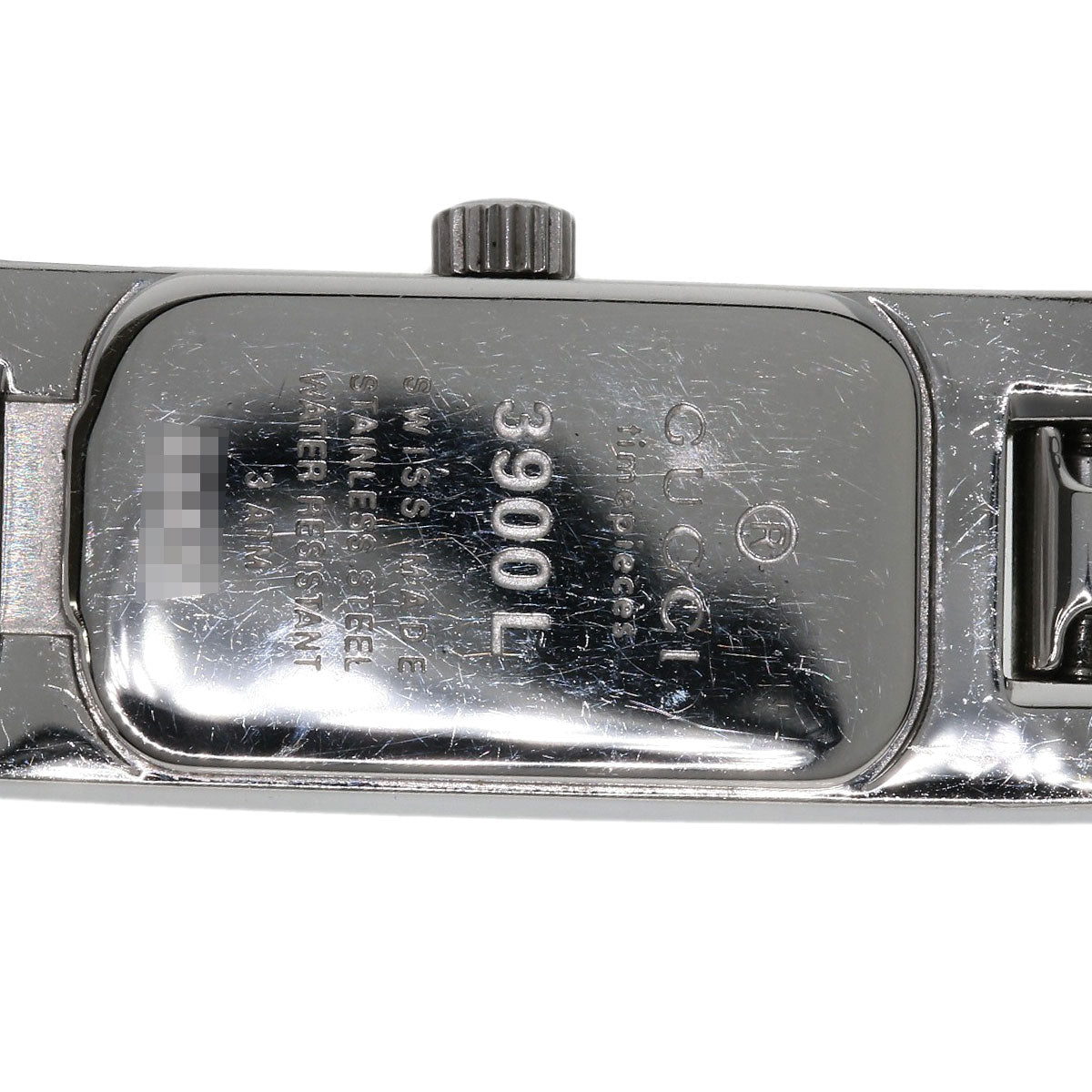 GUCCI Watches Quartz 3900L Stainless Steel , Stainless Steel Silver Square face Silver dial Women Used