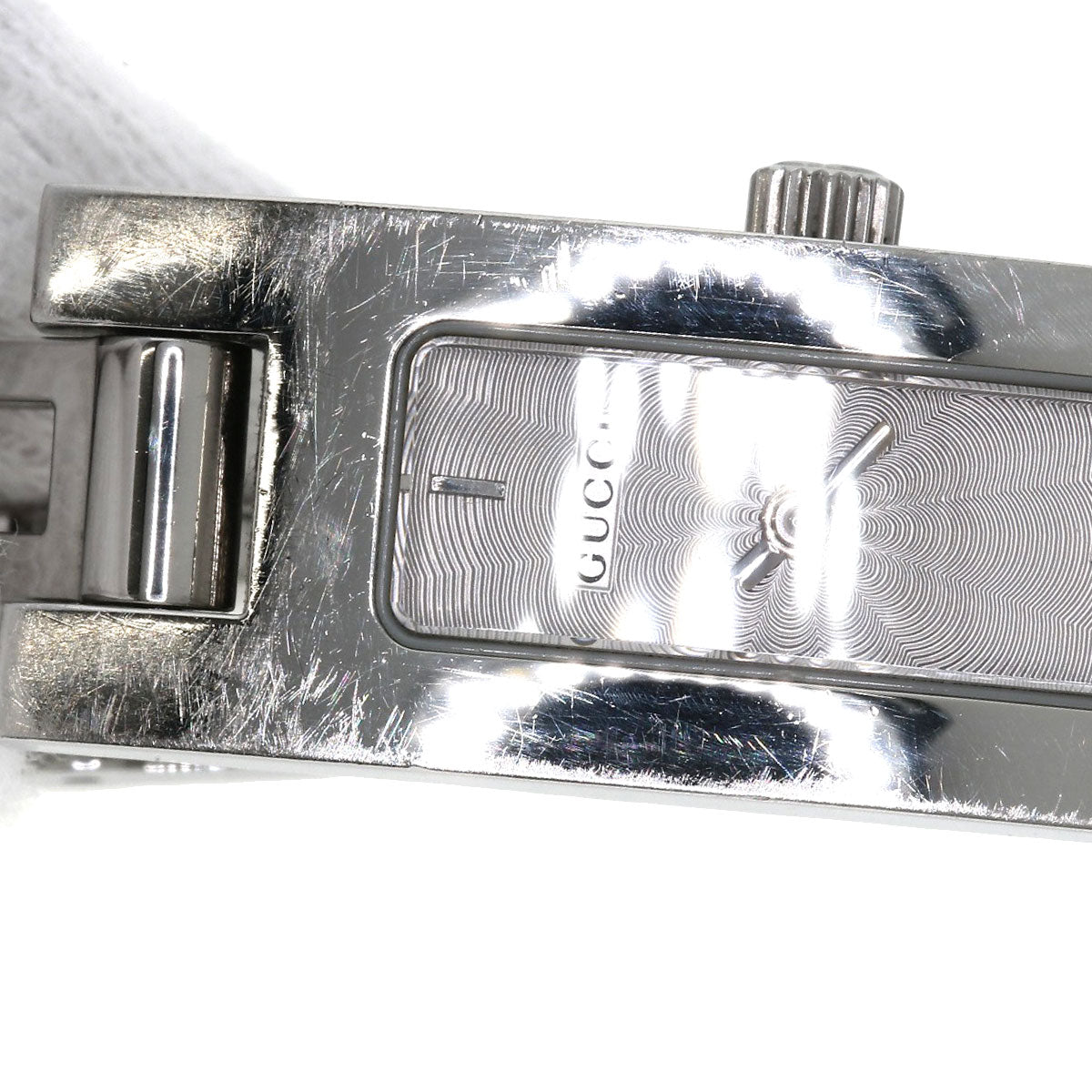 GUCCI Watches Quartz 3900L Stainless Steel , Stainless Steel Silver Square face Silver dial Women Used