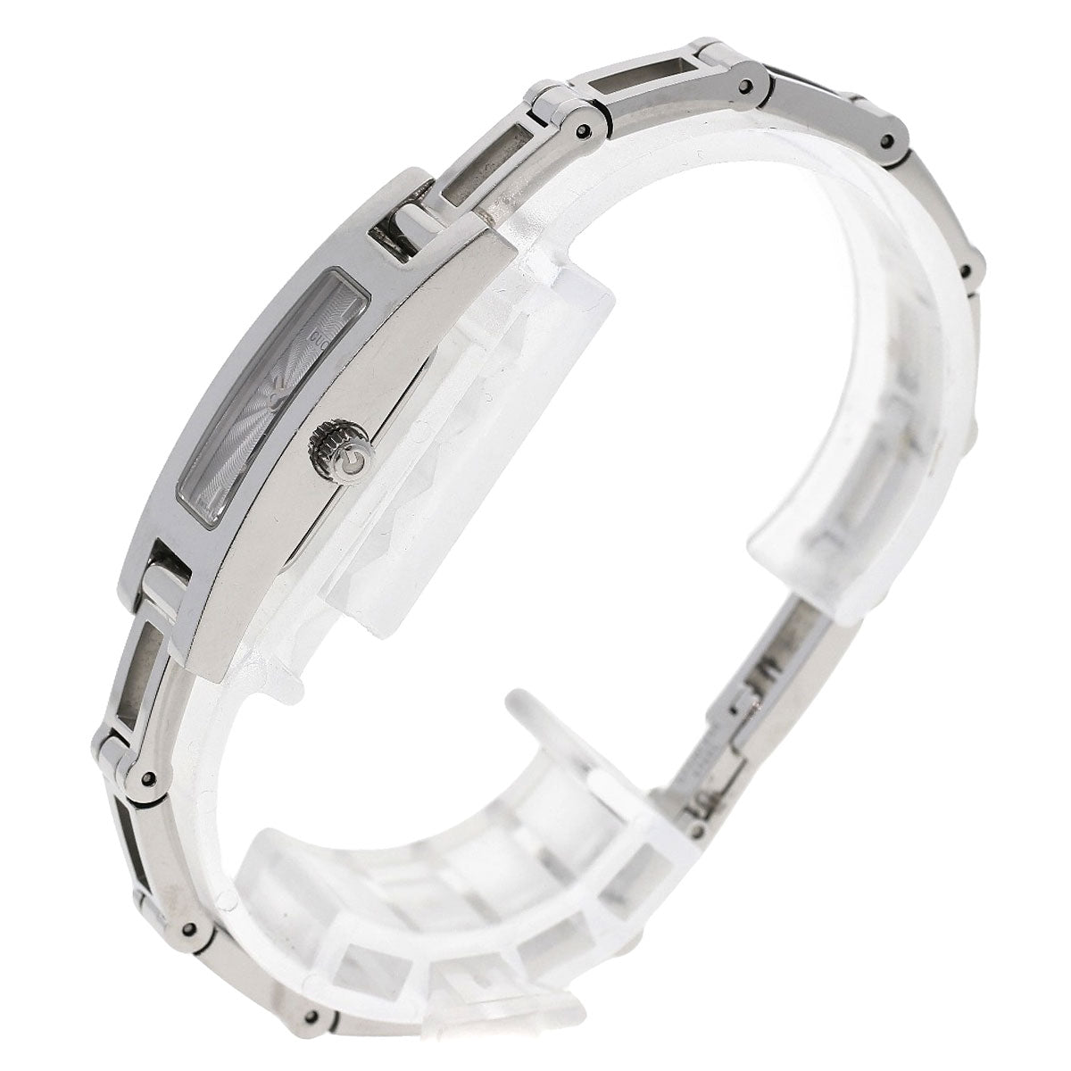 GUCCI Watches Quartz 3900L Stainless Steel , Stainless Steel Silver Square face Silver dial Women Used