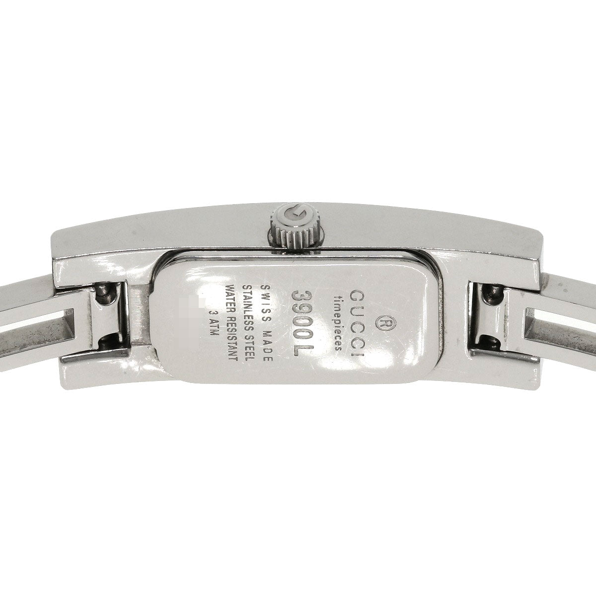 GUCCI Watches Quartz 3900L Stainless Steel , Stainless Steel Silver Square face Silver dial Women Used