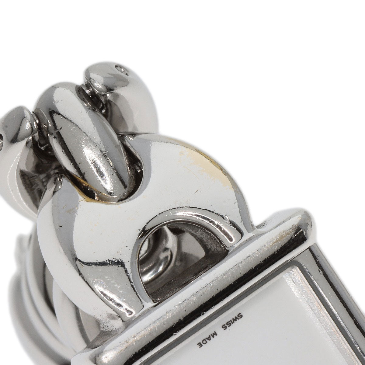 GUCCI Watches Quartz 1800L Stainless Steel Silver Square face white dial