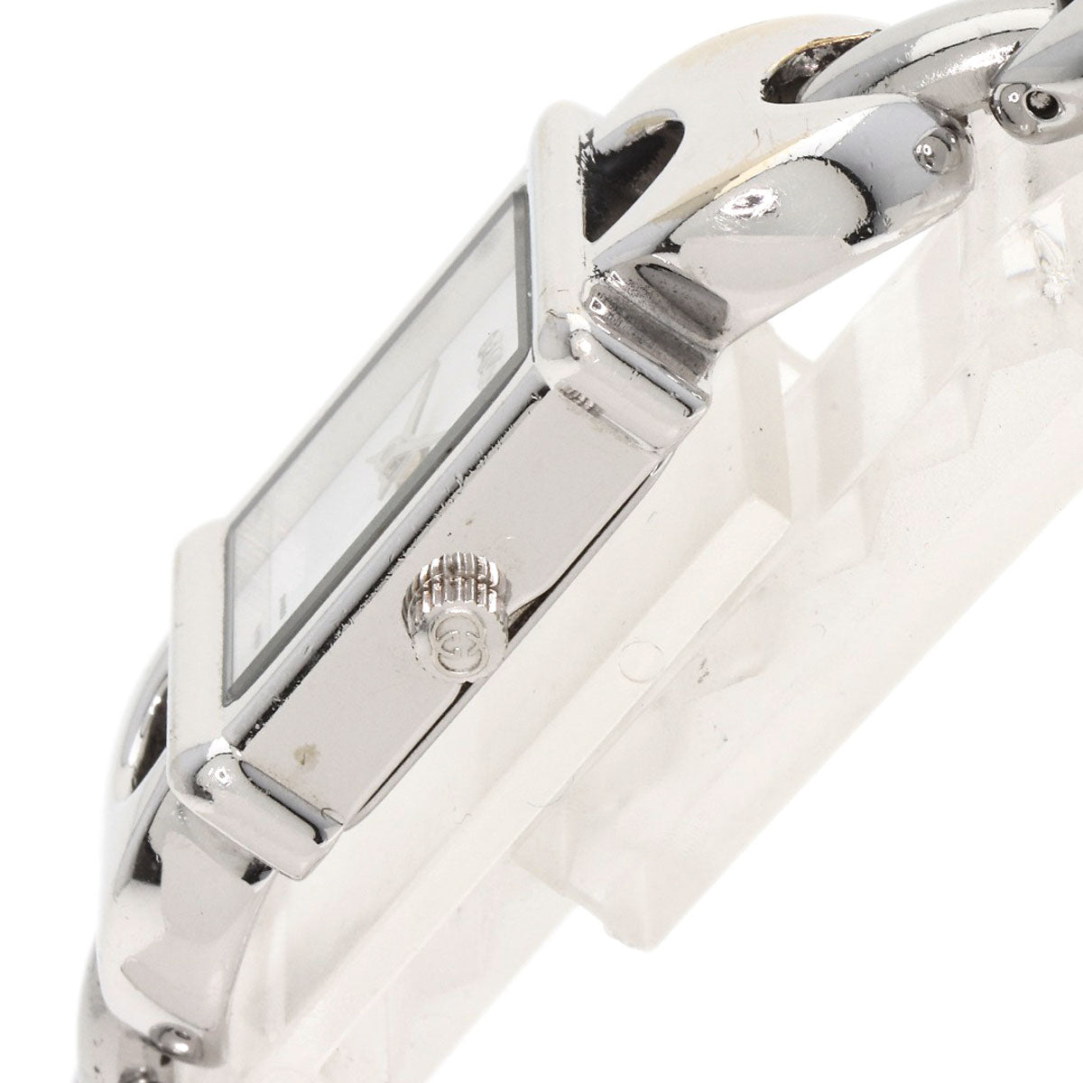 GUCCI Watches Quartz 1800L Stainless Steel Silver Square face white dial