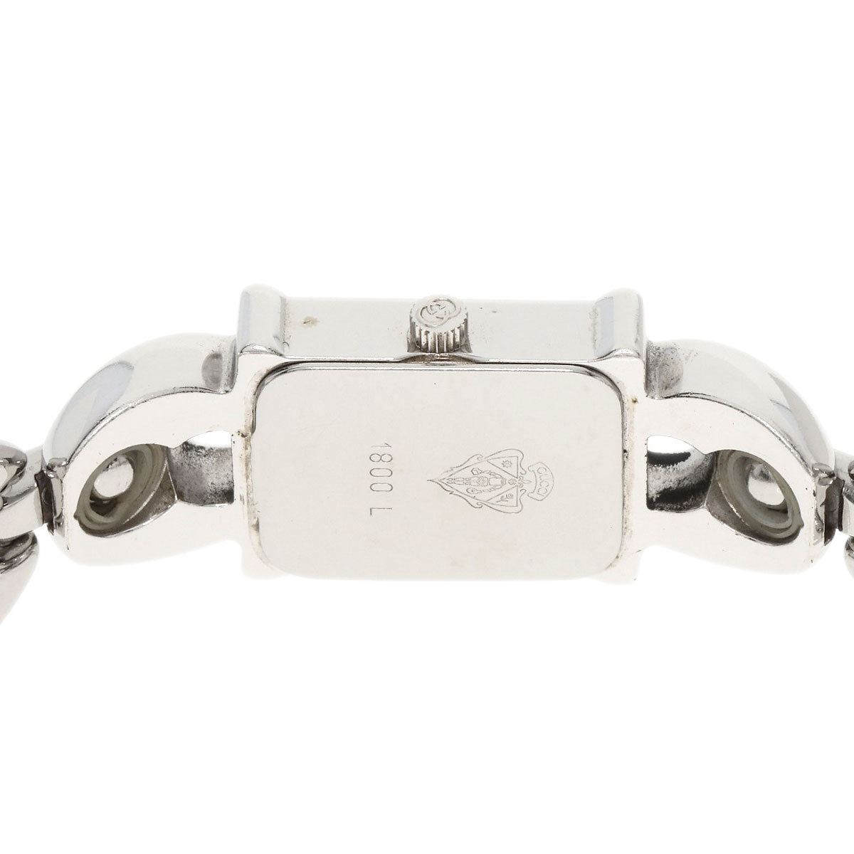 GUCCI Watches Quartz 1800L Stainless Steel Silver Square face white dial