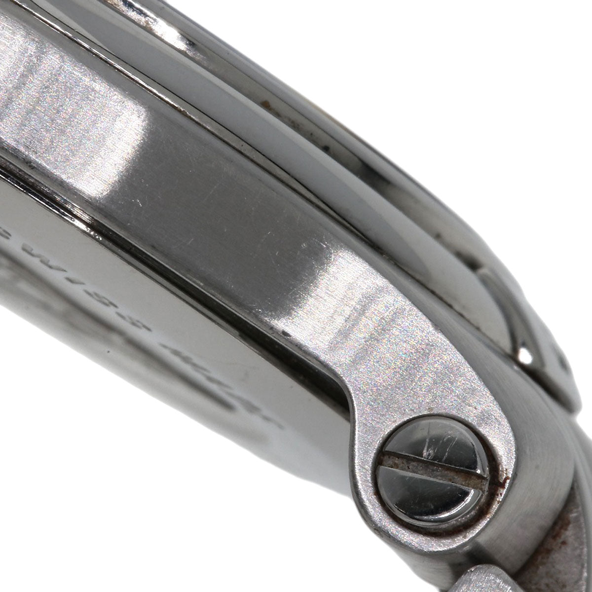 GUCCI Watches Quartz 9040M Stainless Steel , Stainless Steel Silver Round face Silver dial mens Used