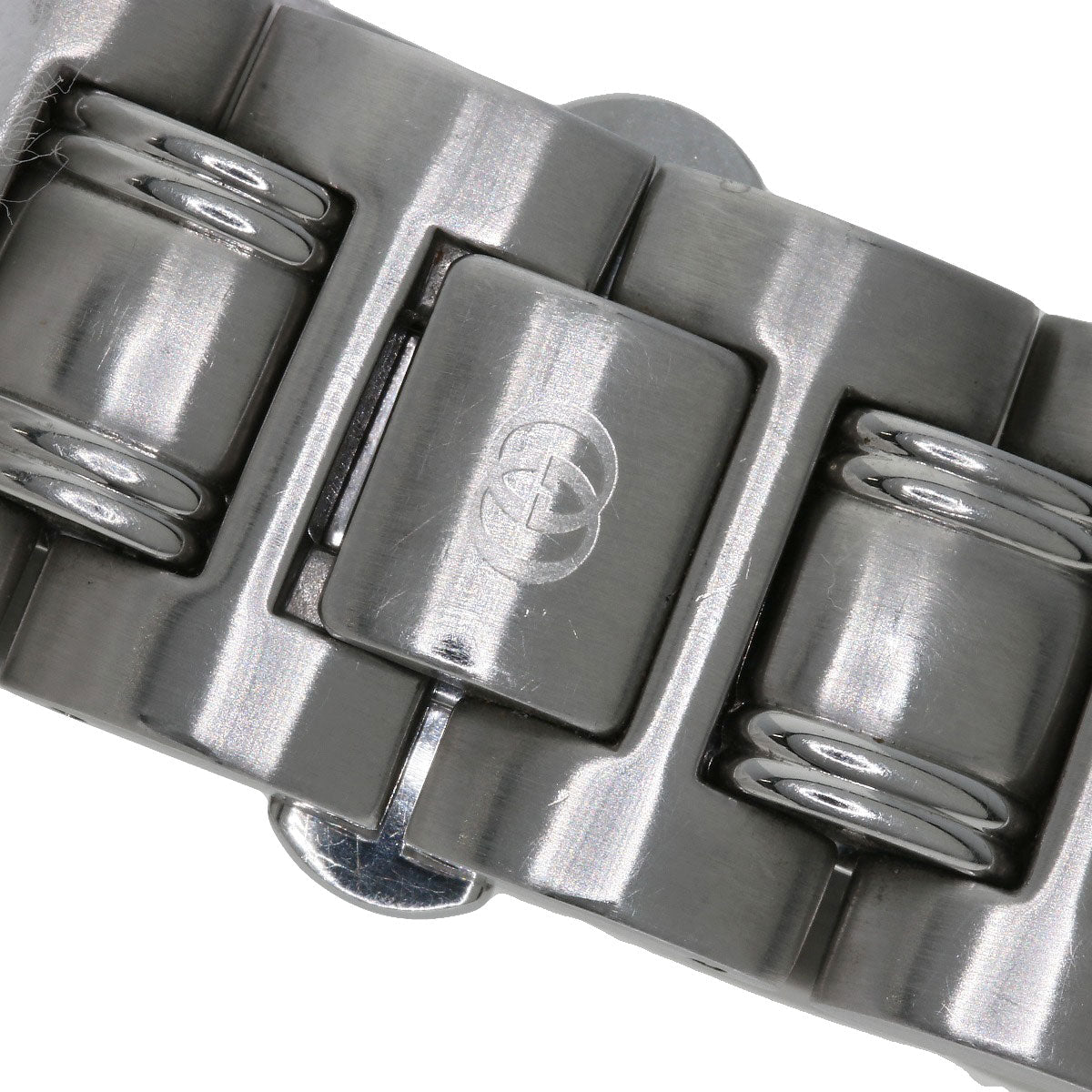 GUCCI Watches Quartz 9040M Stainless Steel , Stainless Steel Silver Round face Silver dial mens Used