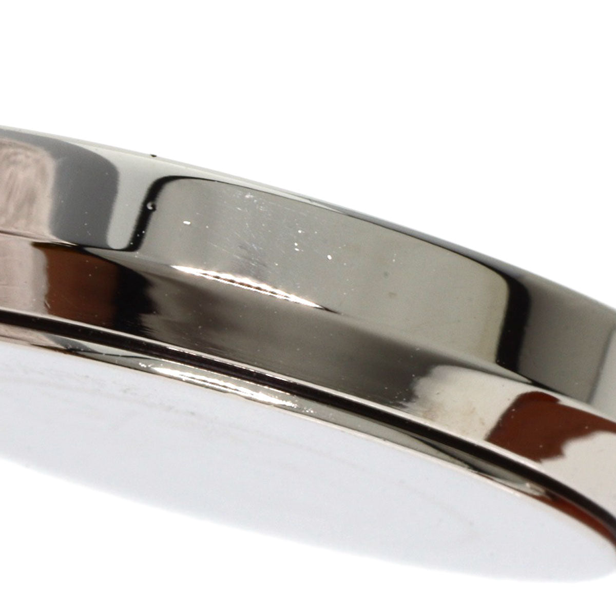 HERMES Watches Quartz Stainless Steel, Leather Silver Serie white dial Women Used