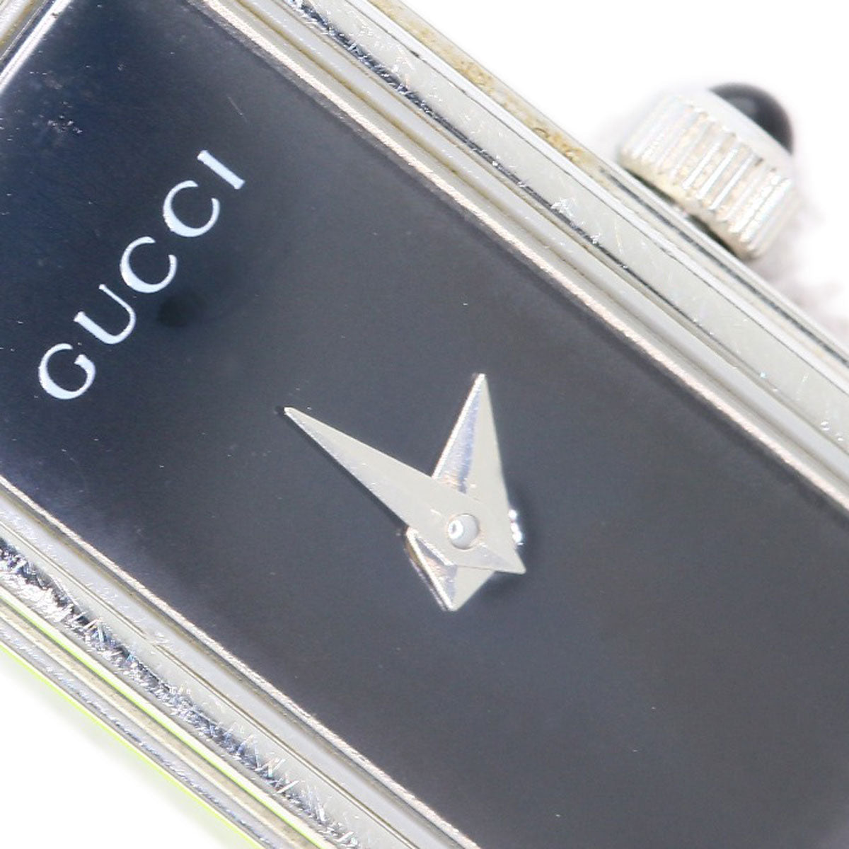 GUCCI Watches Quartz 1500L Stainless Steel Silver Square face black dial