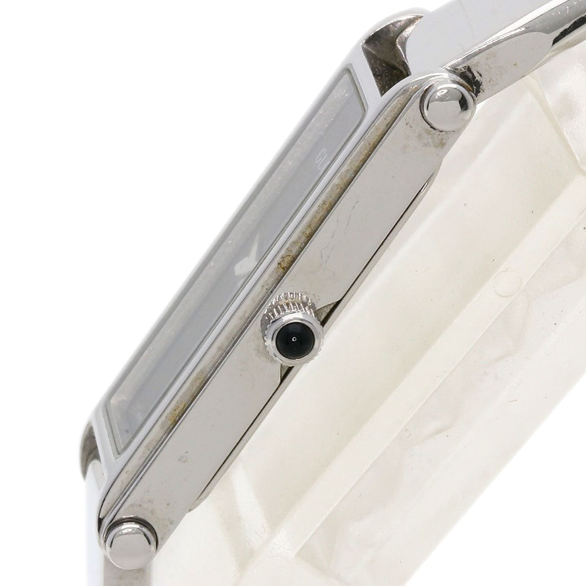 GUCCI Watches Quartz 1500L Stainless Steel Silver Square face black dial