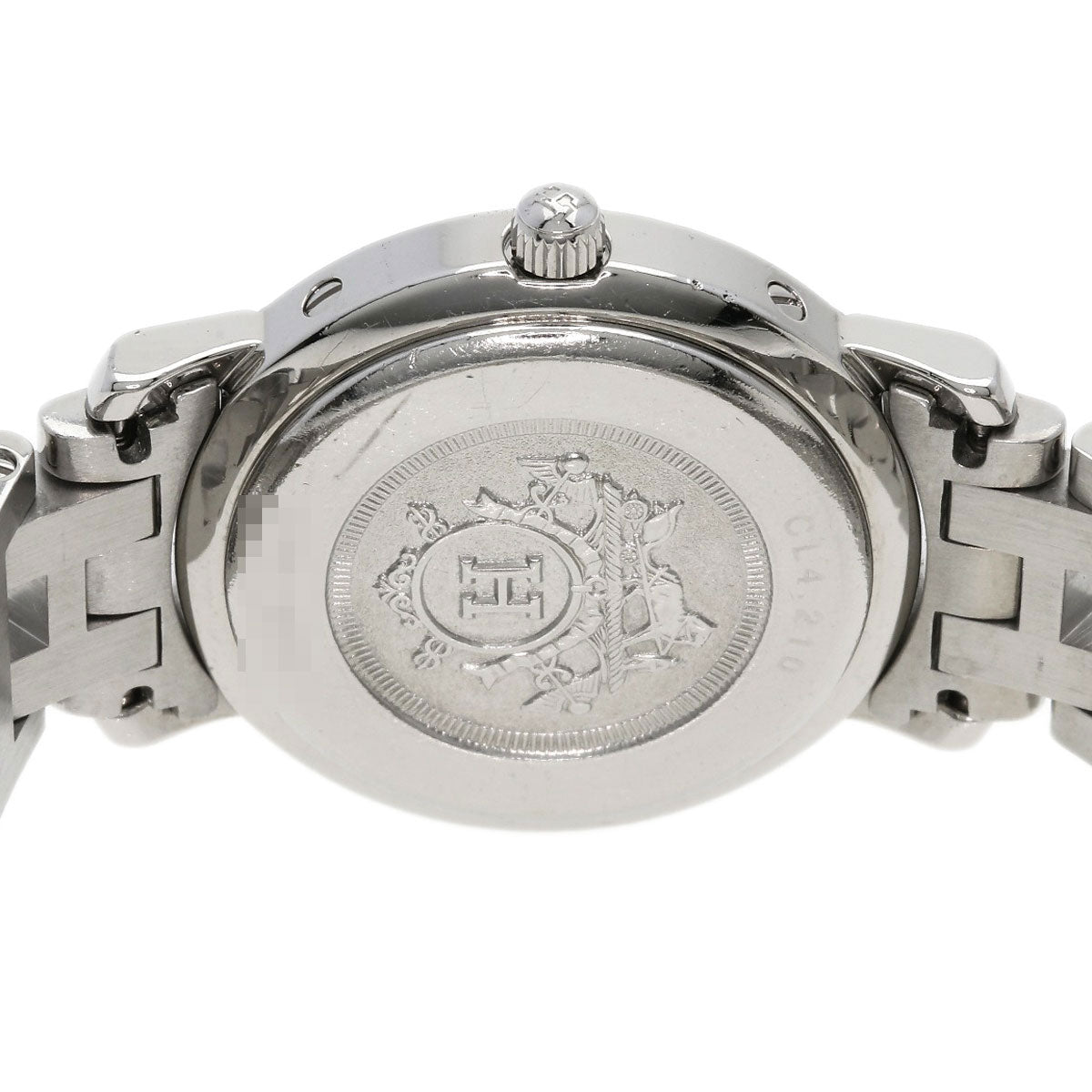HERMES Watches Quartz CL4.210 Stainless Steel Silver Clipper white dial