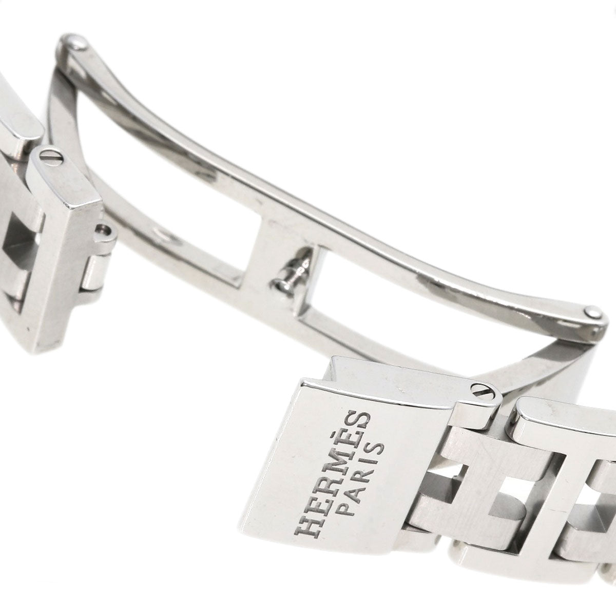 HERMES Watches Quartz CL4.210 Stainless Steel Silver Clipper white dial