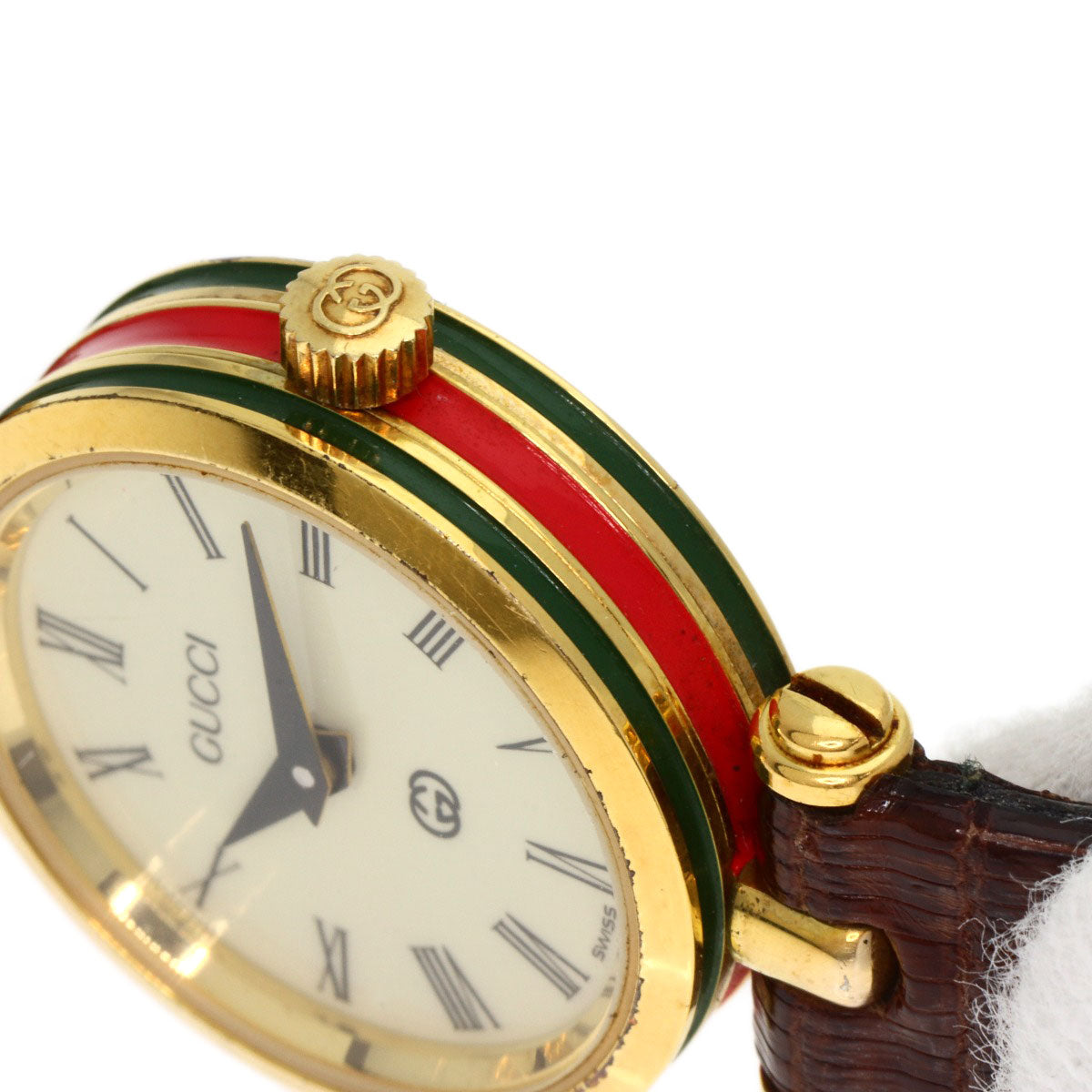 GUCCI Watches Quartz Gold Plated gold Sherry line Ivory dial